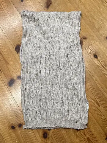 GAS 케이블 짜임 머플러 라이트 그레이