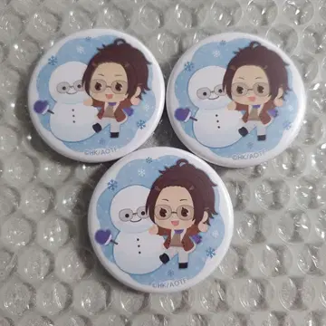 진격의 거인 AKIBA FAN CUBE 미니 캔뱃지 눈사람 한지 3개