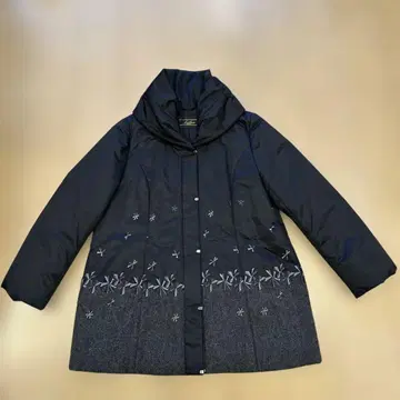 Leilian 후드 부착 블랙 아우터 13호