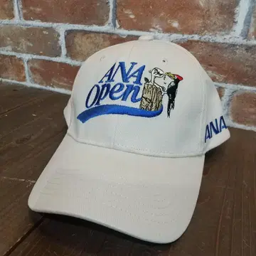 ANA Open 캡 베이지 딱따구리 자수