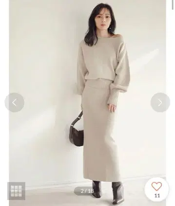 [ 새상품급 ] 아뉴앙스 니트 스커트