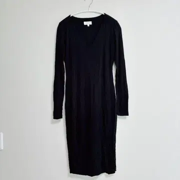 새상품급 블랙 V넥 원피스 긴팔 [ S ]