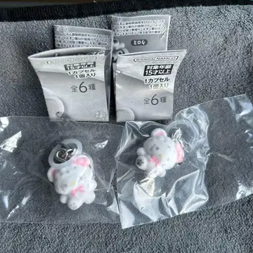 표시 액세서리 산리오 캐릭터즈 후와후와 스노우 헬로키티 x 2