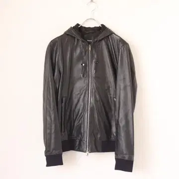 Theory 후디 라무 가죽 자켓 S 사이즈 블랙