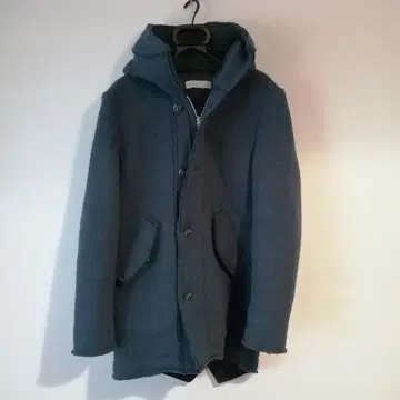 RESERVADO 울 후디 코트 이탈리아제