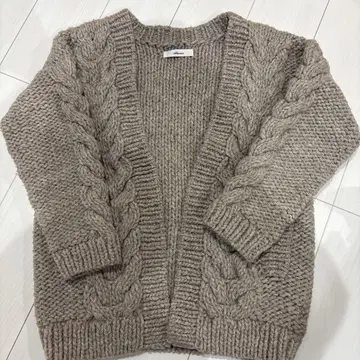 Allumer 핸드 니트 페루 니트 가디건