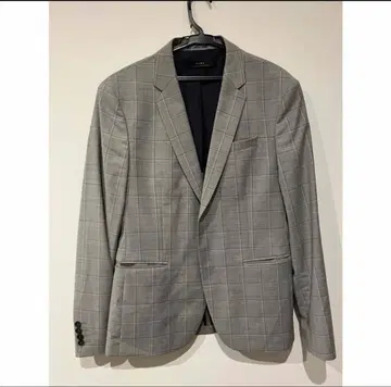 ZARA 체크 무늬 테일러드 자켓