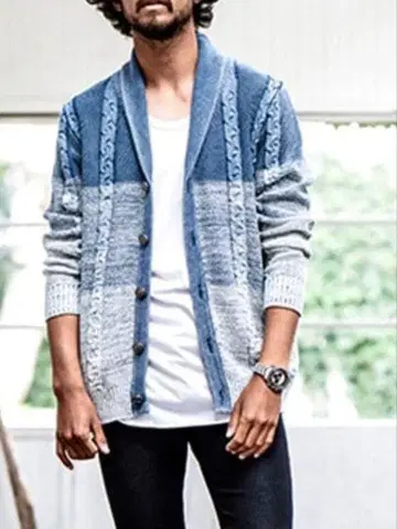 CAMBIO 칸비오 인디고 니트 가디건