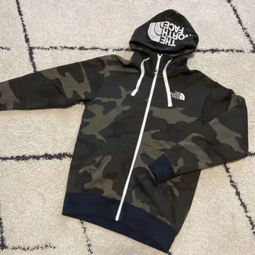 North Face 속기모 후드티 카모플라주