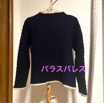 클리닝 완료 팔라스 팰리스 바이컬러 니트 울 네이비