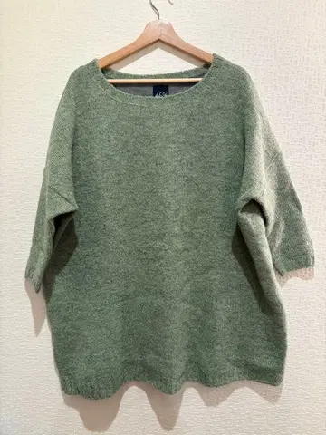 45R 오버 사이즈 니트 스웨터 그린