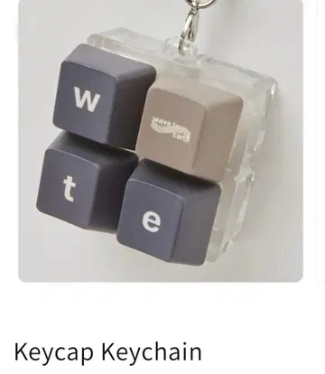 Wave to earth 'Keycap Keychain'