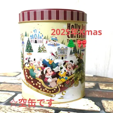 디즈니랜드 시 2025년 크리스마스 초콜릿 빈 캔