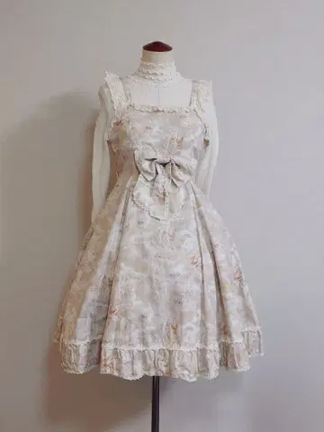 ALICE and the PIRATES 유니콘 패턴 오버롤 스커트