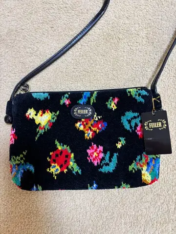 페이 하이 미니 숄더백 포셰트 셔닐 직조