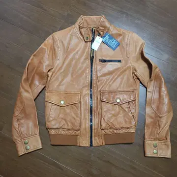 GAP 브라운 가죽 자켓 XS