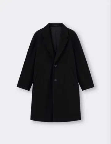 GU 코지 멜톤 체스터 코트 블랙 M