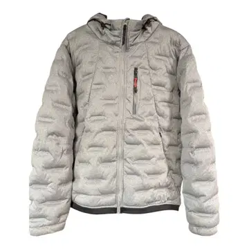 워크맨 그레이 후드 부착 다운 자켓