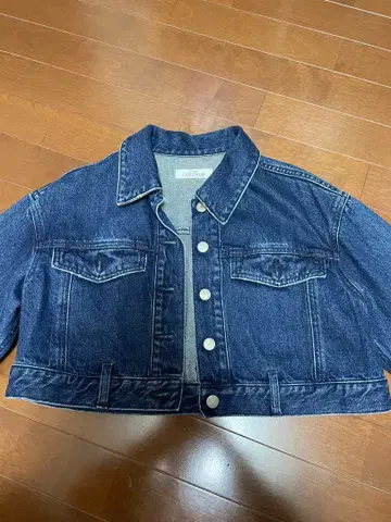 MOUSSY 다크 데님 크롭 자켓