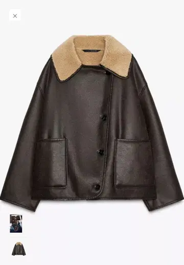 Zara M ZW COLLECTION DOUBLE-FACED JACKET