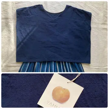 얀마 산업 앞뒤 양쪽으로 입을 수 있는 셔츠 (네이비)