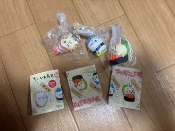 치이카와 (먼작귀) 스시 캐릭터 키링 3개 세트