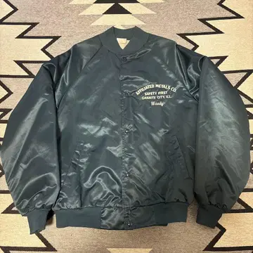 다크 그린 봄버 자켓 L