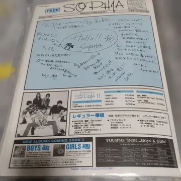 SOPHIA 프리 페이퍼 1995년