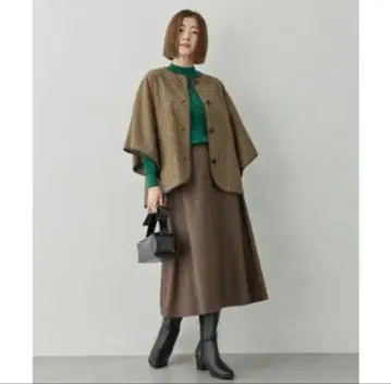 새상품 푸치 온플뢰르 Petit Honfleur 판초 자켓 모카