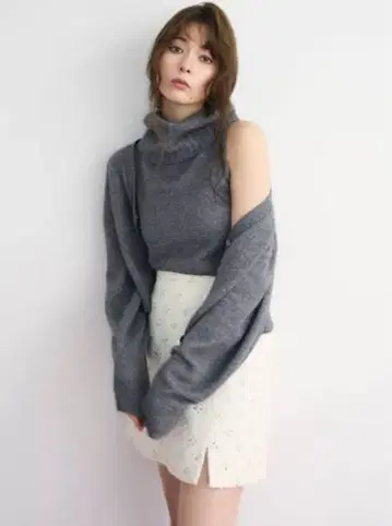 미사용 새상품 fray id 전개 미니 스커트