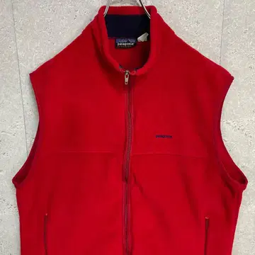 파타고니아 USA 90s 신틸라 베스트 자수 로고 플리스 XL