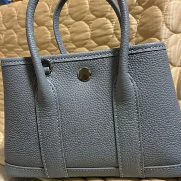 그레이 미니 토트백 가죽