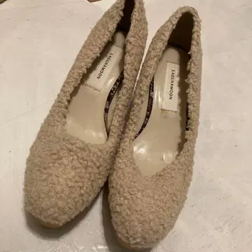 LACCA MOON 보아 하이힐 카멜색