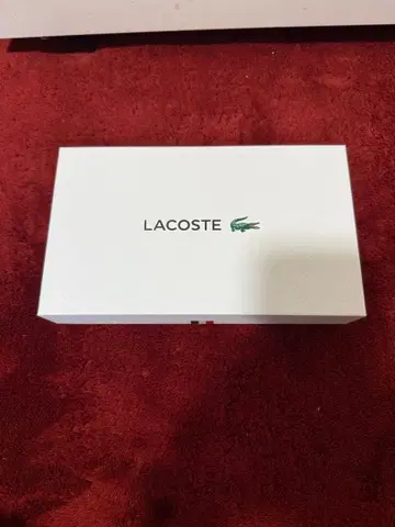 LACOSTE 그레이 가죽 장지갑