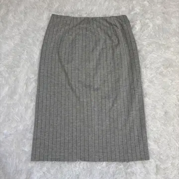 MICHEL KLEIN 미디 스커트 M 타이트 그레이 이토킨 무지