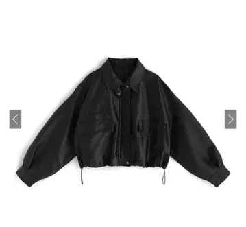 가죽 블루종 자켓 블랙