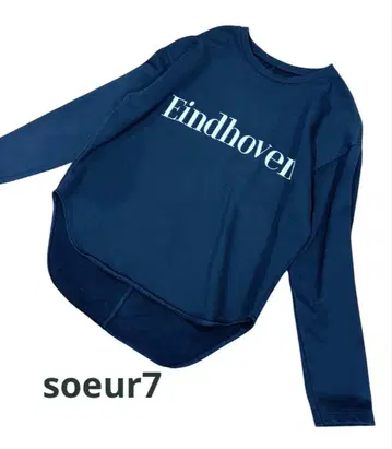 새상품급 야마다야 soeur7 로고 맨투맨 스콧 클럽 블랙