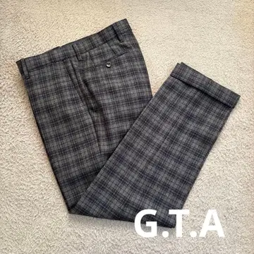 G.T.A 울 체크 슬랙스 사이즈 46