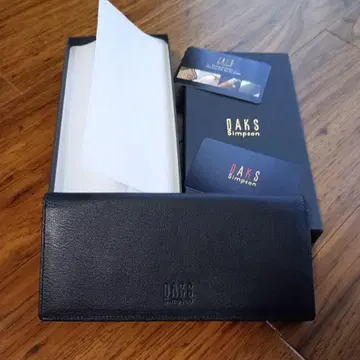 DAKS Simpson 블랙 장지갑