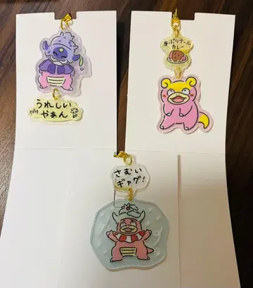 포켓몬 야돈 돈돈돈칸얀? 아크릴 키링 3종 세트