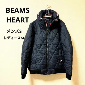 남녀 OK BEAMS HEART 남성용 S 패딩 자켓 네이비