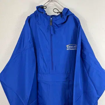 USA 구제 의류 챔피온 champion 하프 지퍼 아노락 후드티 파랑