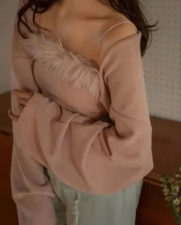 mideal 마이딜 퍼 볼레로 앙상블