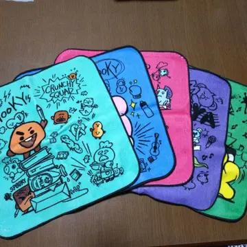 BT21 타월 손수건 5개 세트