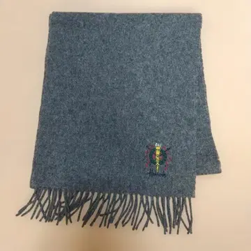 해롯 그레이 램스울 머플러 로고 포함