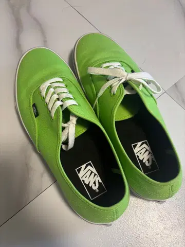 VANS 밝은 그린 스니커즈