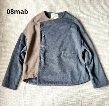 08mab 울 사이드 버튼 자켓 숏코트