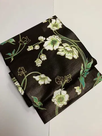 미사용 새상품 나고야 오비 순수 실크 니시진 비단 No.334