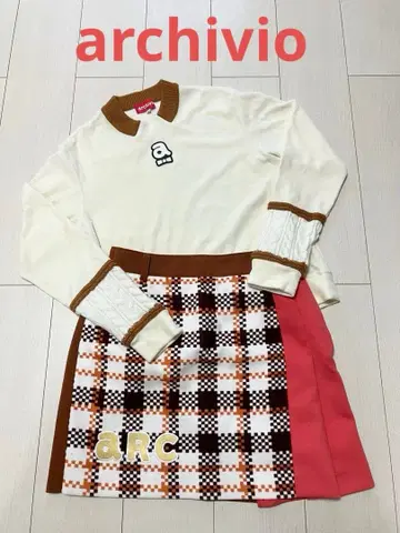 (새상품급) 아르치비오 archivio 풀오버 니트 스커트 사이즈 36