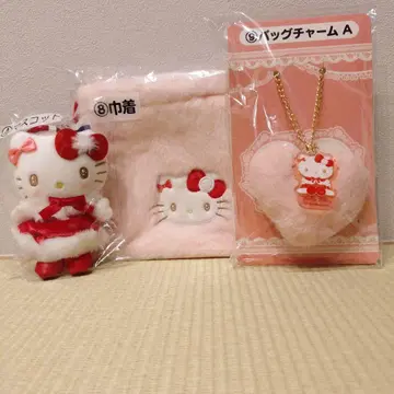 산리오 헬로키티 복권 마스코트 복조리 백참 A 3종 세트